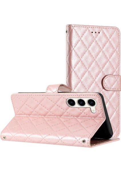 Samsung Galaxy S23 Artı Kickstand Tpu Darbeye Manyetik Pu Için Flip Case (Yurt Dışından)