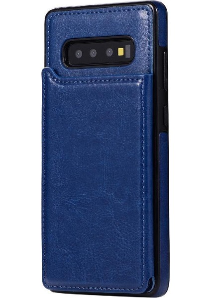 Samsung Galaxy S10 Kart Yuvaları Için Cüzdan Durumda Çift Manyetik Toka ile (Yurt Dışından) fırsatları