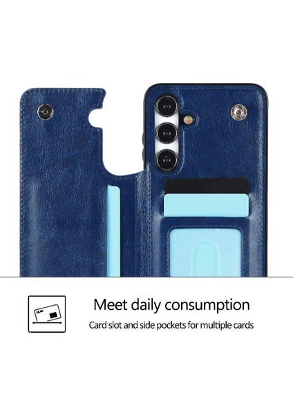 Kart Tutucu ile Samsung Galaxy S24 Çift Manyetik Toka Için Cüzdan Kılıf (Yurt Dışından) fiyatları