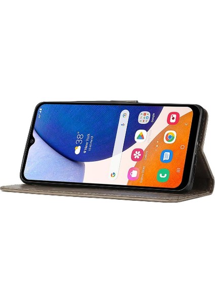 Samsung Galaxy A15 Için Filp Durumda 5g Pu Deri Kart Tutucu Kickstand Bilek (Yurt Dışından)