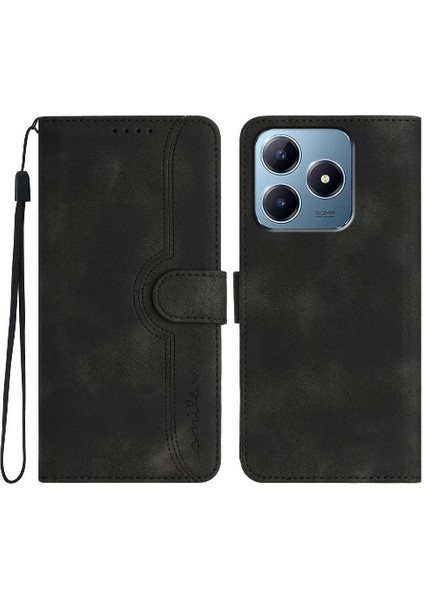 Realme C63 Case Premium Pu Cüzdan Yerleşik Mıknatıs Kapağı ile Uyumlu (Yurt Dışından)