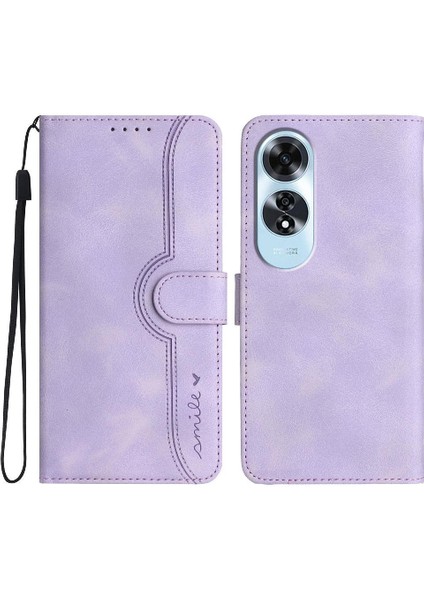 Oppo A60 Kılıf Dahili Mıknatıs Kapak Premium Pu Cüzdan ile Uyumlu (Yurt Dışından)