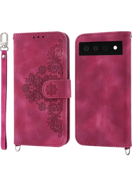 Google Piksel 6 Bileklik Kabartmalı Çoklu Kredi Kartı Için Flip Case (Yurt Dışından)