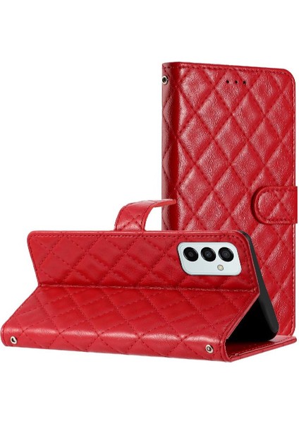 YH Market Samsung Galaxy M23 5g Kickstand Tpu Darbeye Pu Deri Için Flip Case (Yurt Dışından)