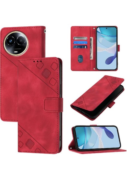 Realme 11X 5g Manyetik Deri Cüzdan Kapak Çevirin Kart Tutucu (Yurt Dışından)
