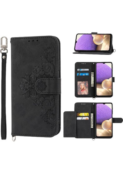 Samsung Galaxy A32 4g Darbeye Dayanıklı Bileklik Çoklu Kredi Için Flip Case (Yurt Dışından) indirimleri