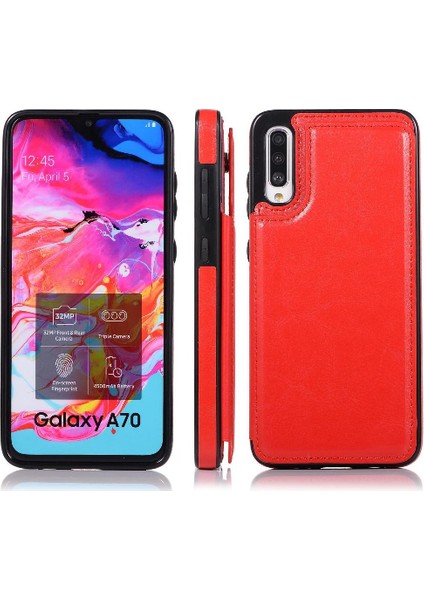 Samsung Galaxy A70 Çift Manyetik Toka Kickstand ile Cüzdan Kılıf (Yurt Dışından) fiyatları