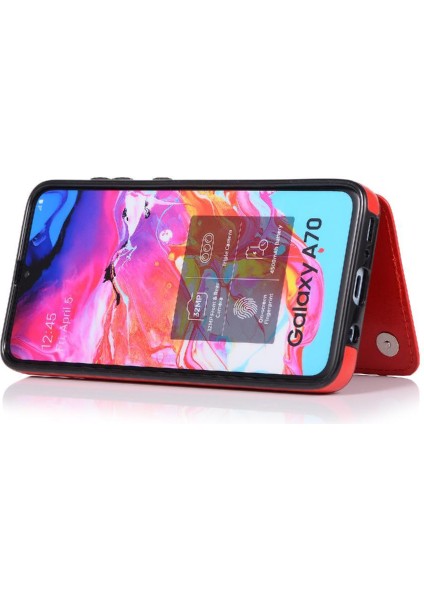 Samsung Galaxy A70 Çift Manyetik Toka Kickstand ile Cüzdan Kılıf (Yurt Dışından) indirimleri