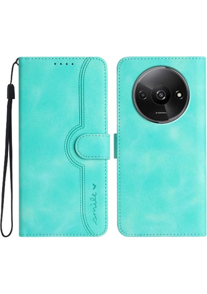 Xiaomi Redmi A3 Durumda Premium Pu Cüzdan Dahili Mıknatıs ile Uyumlu (Yurt Dışından)