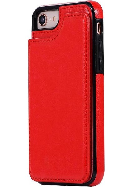 Cüzdan Kılıf IPhone 7/8/kickstand Kickstand Kart Yuvaları Pu Deri Kart ile (Yurt Dışından) modelleri