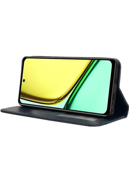 Realme 12 Lite 4g Cüzdan Pu Deri Manyetik Kapatma Için Kılıf (Yurt Dışından)