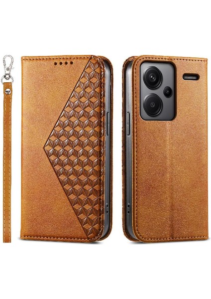 Xiaomi Redmi Not Için Flip Case 13 Pro Artı 5g Standı El Kayışı Cüzdan Kullanımı (Yurt Dışından)