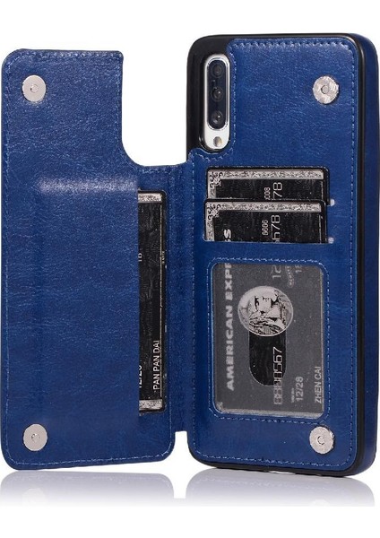 Kart ile Samsung Galaxy A50/A50S Kickstand Pu Deri Için Cüzdan Kılıf (Yurt Dışından) modelleri