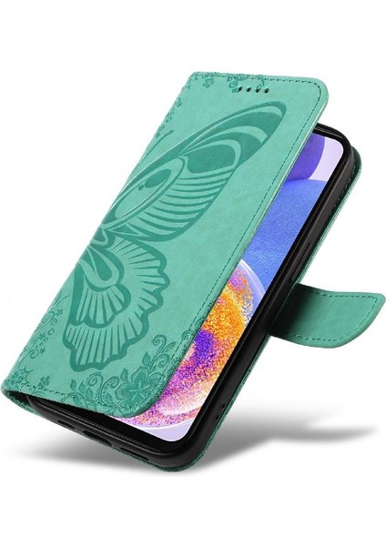 Samsung Galaxy Flip 5G/A52S 5g Ayrılabilir El Kayışı Kabartmalı Için Flip Case (Yurt Dışından)
