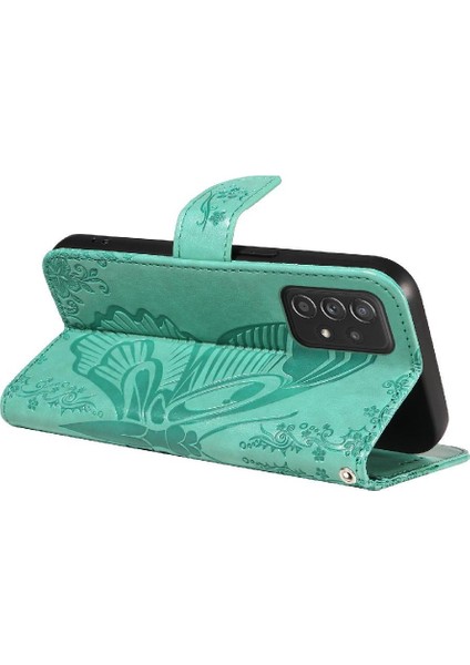 Samsung Galaxy Flip 5G/A52S 5g Ayrılabilir El Kayışı Kabartmalı Için Flip Case (Yurt Dışından)
