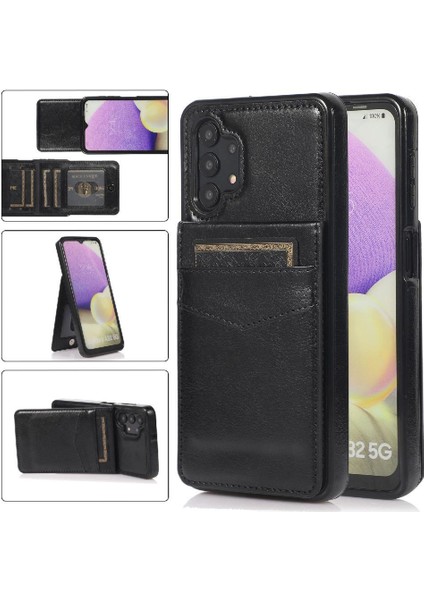 Kredi Kartı Cüzdanı Manyetik ile Samsung Galaxy A32 5g ile Uyumlu (Yurt Dışından)