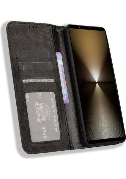 Sony Xperia 1 Ⅵ Manyetik Kapatma Pu Deri Cüzdan Için Kılıf (Yurt Dışından) modelleri