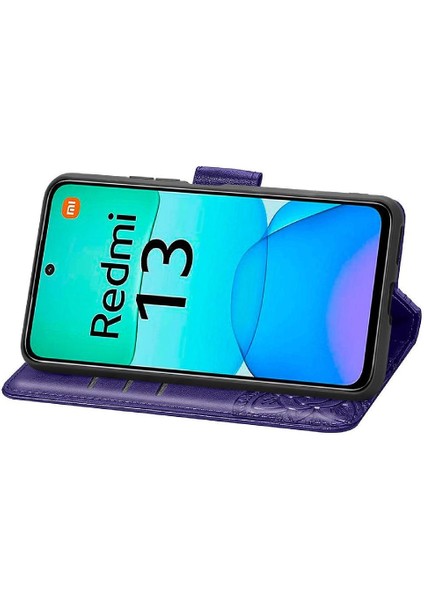 YH Market Xiaomi Redmi Için Flip Case 13 4g Kapak Çevirin Zarif Desen Darbeye (Yurt Dışından)