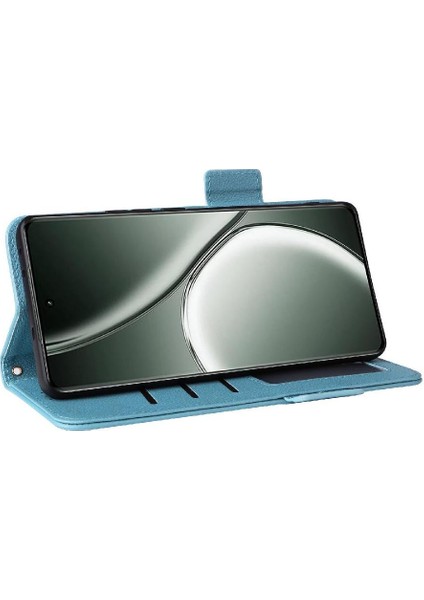Realme Gt 6t Manyetik Pu Deri Kart Yuvaları Tutucu Cüzdan Için Flip Case (Yurt Dışından)