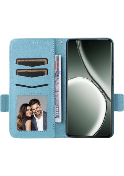 Realme Gt 6t Manyetik Pu Deri Kart Yuvaları Tutucu Cüzdan Için Flip Case (Yurt Dışından)