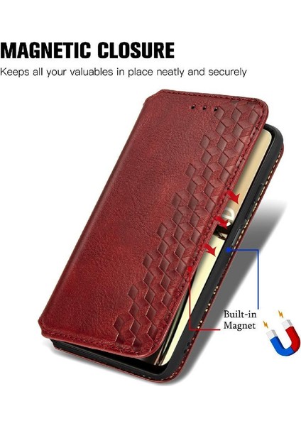 Realme C65 Için Flip Case Moda Tasarım Deri Kılıf Kapak Kapak Cüzdan (Yurt Dışından) modelleri