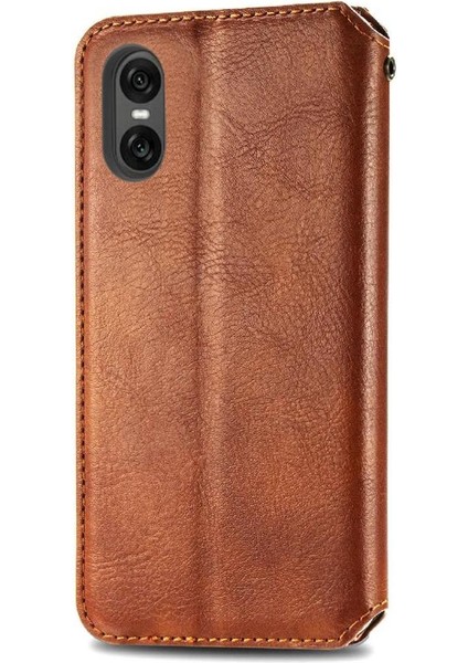 Sony Xperia 10 Vi Için Flip Case Moda Tasarımı Zarif Iş Çevirme (Yurt Dışından)