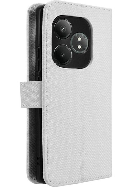Realme Gt 6 Kickstand Kapak Kart Tutucu Manyetik Cüzdan Için Kılıf (Yurt Dışından)