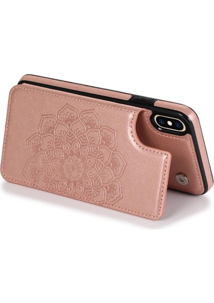 IPhone X/xs Için Kart Tutucu Kılıf ile Cüzdan Pu Deri Çevirme Darbeye (Yurt Dışından)