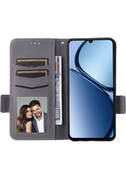 Realme C61 4g Pu Deri Manyetik Kart Yuvaları Tutucu Cüzdan Için Flip Case (Yurt Dışından) indirimleri