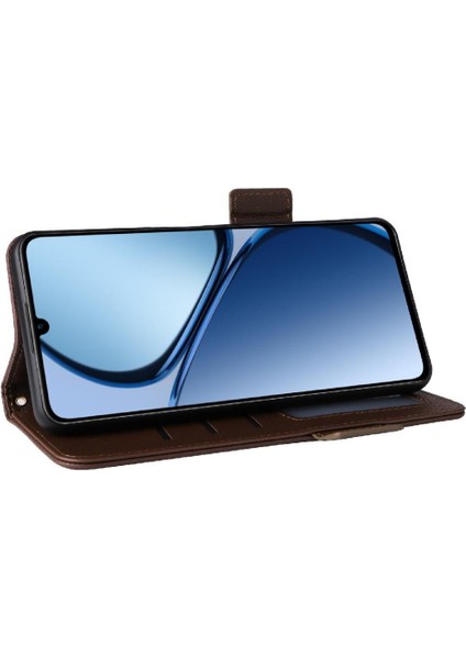 Realme C61 4g Pu Deri Manyetik Kart Yuvaları Tutucu Cüzdan Için Flip Case (Yurt Dışından) modelleri