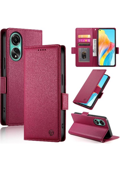 Oppo A78 4g Günlük Kullanım Için Flip Case Kartvizit Yuvaları Cüzdan Flip (Yurt Dışından)