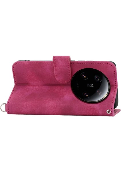 Xiaomi 13 Için Flip Case Ultra Darbeye Bileklik Kabartmalı Çoklu Kart (Yurt Dışından)