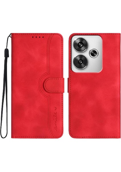 Xiaomi Poco F6 Kılıf Premium Pu Dahili Mıknatıs Kapak Cüzdan ile Uyumlu (Yurt Dışından)