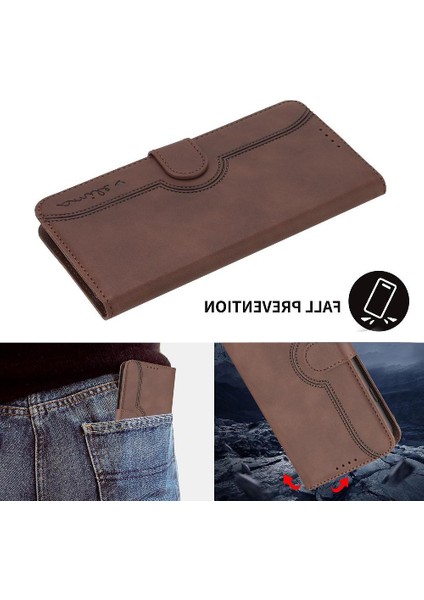 Xiaomi Poco F6 Kılıf Premium Pu Dahili Mıknatıs Kapak Cüzdan ile Uyumlu (Yurt Dışından)