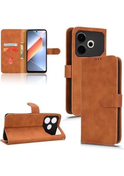 Tecno Pova 6 Neo Pu Deri Yan Toka Cüzdan Kart Yuvaları Için Flip Case (Yurt Dışından) modelleri