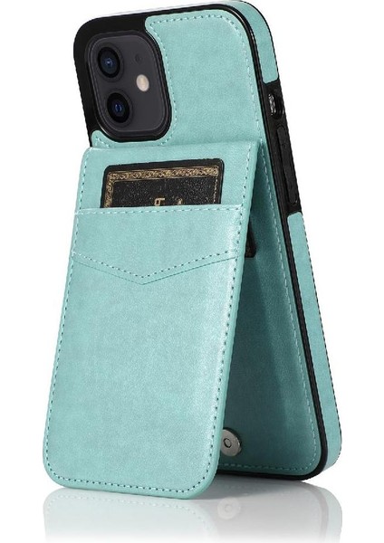 IPhone 11 Kart Tutucu Premium Deri Çanta Cüzdan Toka ile Uyumlu (Yurt Dışından)
