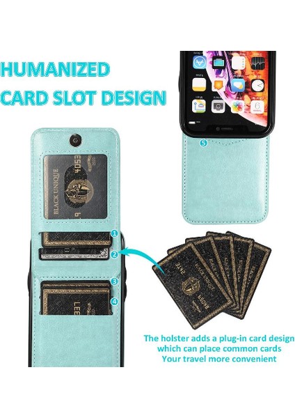 IPhone 11 Kart Tutucu Premium Deri Çanta Cüzdan Toka ile Uyumlu (Yurt Dışından) modelleri