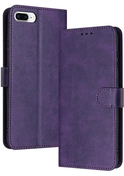 IPhone 6 Için Flip Case Artı/6s Artı Toka Pu Deri Saf Renk ile (Yurt Dışından)