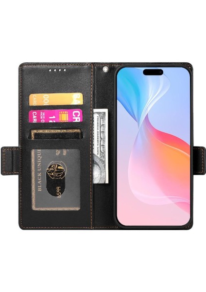 IPhone 16 Pro Iş Flip Kart Yuvaları Günlük Kullanım Cüzdan Için Flip Case (Yurt Dışından)