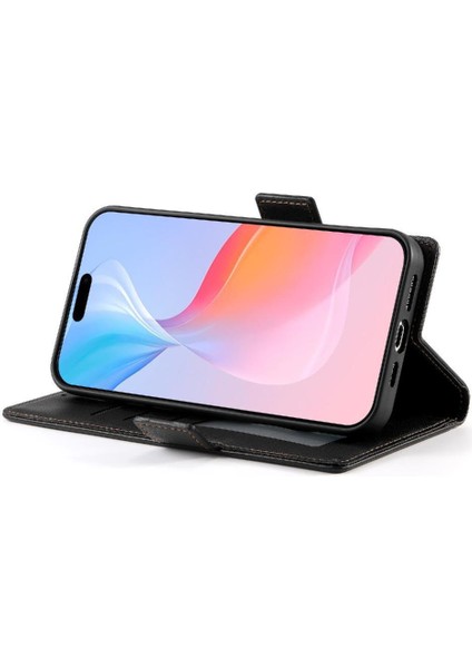 IPhone 16 Pro Iş Flip Kart Yuvaları Günlük Kullanım Cüzdan Için Flip Case (Yurt Dışından)