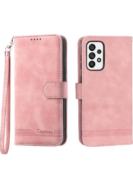 Samsung Galaxy A73 Kart Yuvaları Için Flip Case Bileklik Nakit Cep Prim (Yurt Dışından)