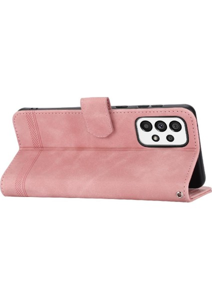 Samsung Galaxy A73 Kart Yuvaları Için Flip Case Bileklik Nakit Cep Prim (Yurt Dışından)