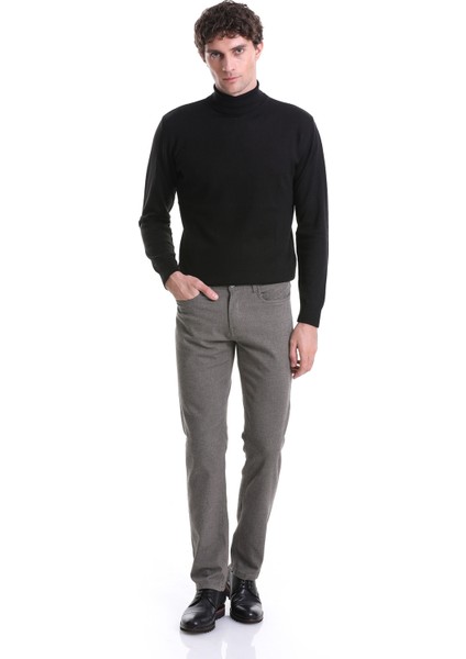Vizon Regular Fit Düz 5 Cep Pamuklu Kot Pantolon
