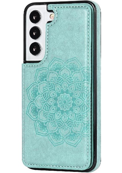 Samsung Galaxy S23 Çift Düğmeler Için Kart Tutucu Kılıf ile Cüzdan Pu Çevirin (Yurt Dışından) indirimleri