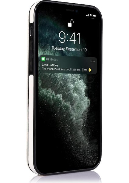 Cüzdan Kılıf IPhone 13 Pro Kart Yuvaları Pu Deri Kart Tutucu Toka ile (Yurt Dışından)