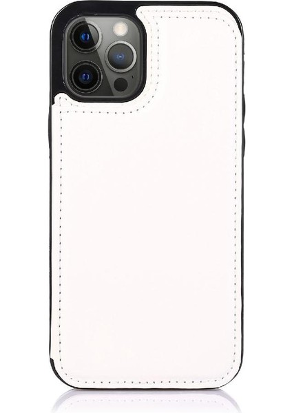 Cüzdan Kılıf IPhone 13 Pro Kart Yuvaları Pu Deri Kart Tutucu Toka ile (Yurt Dışından)