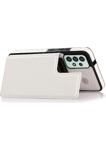 Kart Tutucu Kickstand Çift ile Samsung Galaxy A33 5g Için Cüzdan Kılıf (Yurt Dışından) modelleri