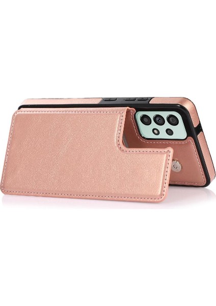 Kart Tutucu Kickstand Çift ile Samsung Galaxy A33 5g Için Cüzdan Kılıf (Yurt Dışından) modelleri