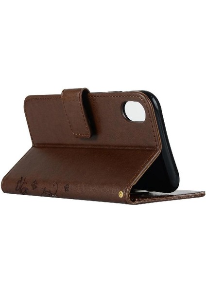 IPhone Xs Max Manyetik Kapatma Kickstand Pu Deri Bilek Için Filp Durumda (Yurt Dışından)