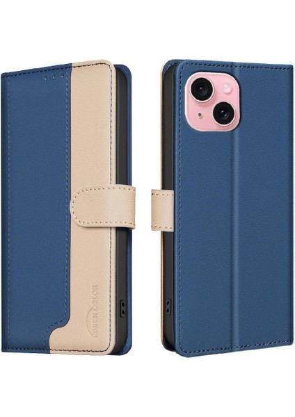 IPhone 14 Için Flip Case Artı Rfıd Engelleme Kart Yuvaları Tutucu Darbeye (Yurt Dışından)